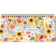 Keskin Color Sunflowers 13x27 Spiralli Haftalık Planlayıcı