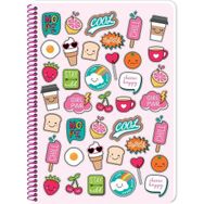 Keskin Color Sweet Fun Spiralli Plastik Kapak 80 Yaprak A4 Çizgili Defter