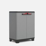 Keter Stilo Küçük Raflı Çok Amaçlı 90x68x39 cm Gri Plastik Dolap