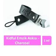 Kidful Bitkisel Boyalı Charcoal Emzik Askısı