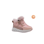 Kids A More Bonthe Çift Fermuarlı Içi Peluş Kürklü Paraşüt Kumaş Pembe Kız Çocuk Bot