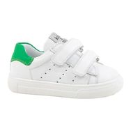 Kids A More Papillon Beyaz Yeşil Çift Cırtlı Deri Unisex Çocuk Ayakkabı