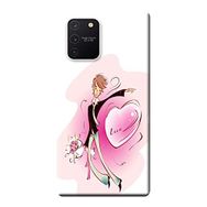 Kılıf Merkezi 115 Samsung Galaxy S10 Lite SM-G770F Buketli Adam Baskılı Silikon Kılıf