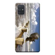 Kılıf Merkezi 190 Samsung Galaxy A71 SM-A715F Kartal Baskılı Silikon Kılıf