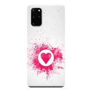 Kılıf Merkezi 226 Samsung Galaxy S20 Plus SM-G985F Kalp Baskılı Silikon Kılıf