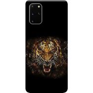 Kılıf Merkezi 491 Samsung Galaxy S20 Plus SM-G985F Leopar Face Baskılı Silikon Kılıf
