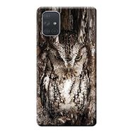 Kılıf Merkezi 571 Samsung Galaxy A71 SM-A715F Baykuş Baskılı Silikon Kılıf