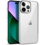 Kilifplus Apple iPhone 14 Pro (6.1) Gümüş Silikon Renkli Esnek Pixel Kapak Kılıf
