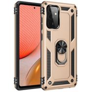 Kilifplus Galaxy A23 Zırhlı Standlı Mıknatıslı Tank Kapak Gold Kılıf
