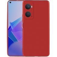 Kilifplus Oppo A96 4G Kırmızı İnce Mat Esnek Silikon Kılıf