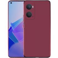 Kilifplus Oppo A96 4G Mürdüm İnce Mat Esnek Silikon Kılıf