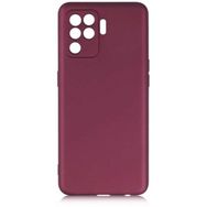 Kilifplus Oppo Reno 5 Lite İnce Mat Esnek Silikon Mürdüm Kılıf