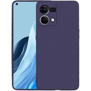 Kilifplus Oppo Reno 7 İnce Mat Esnek Silikon Lacivert Kılıf