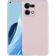 Kilifplus Oppo Reno 7 İnce Mat Esnek Silikon Rose Gold Kılıf
