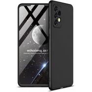 Kilifplus Samsung Galaxy A73 3 Parçalı 360 Tam Korumalı Rubber AYS Kapak Siyah Kılıf