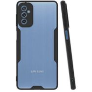 Kilifplus Samsung Galaxy M52 Kamera Lens Korumalı Arkası Şeffaf Silikon Kapak Siyah Kılıf