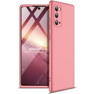 Kilifplus Samsung Galaxy Note 20 3 Parçalı 360 Tam Korumalı Rubber AYS Kapak Rose Gold Telefon Kılıfı