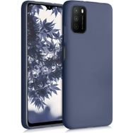 Kilifplus Xiaomi Poco M3 İnce Mat Esnek Silikon Lacivert Kılıf