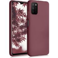 Kilifplus Xiaomi Poco M3 İnce Mat Esnek Silikon Mürdüm Kılıf