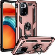 Kilifplus Xiaomi Poco X3 GT Zırhlı Standlı Mıknatıslı Tank Kapak Rose Gold Telefon Kılıfı