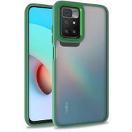 Kilifplus Xiaomi Redmi 10 Yeşil Electro Silikon Renkli Flora Kapak Kılıf