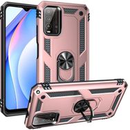 Kilifplus Xiaomi Redmi 9T Zırhlı Standlı Mıknatıslı Tank Rose Gold Kapak Kılıf