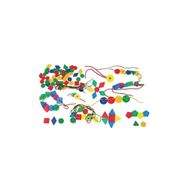 King Kids BR 7210 96 Parça Geometrik Düğmeler İpe Geçirme Oyunu