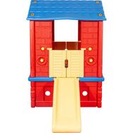 King Kids İki Kapılı Kaydıraklı Kırmızı Oyuncak Ev
