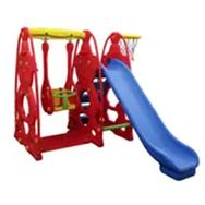 King Kids SF9060 A Sevimli Teddy Kaydıraklı Salıncak Set