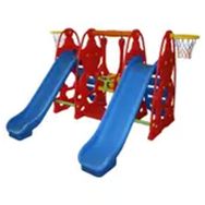 King Kids SF9060 C Sevimli Teddy Kaydıraklı Salıncak Set
