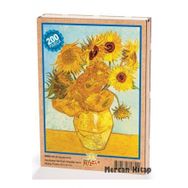 King Of Puzzle Bir Vazoda On Iki Günebakan / Vincent Van Gogh 204 Parça Puzzle