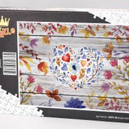 King Of Puzzle Çiçekli Kalp 1000 Parça Puzzle