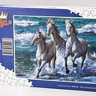 King Of Puzzle Deniz Kenarında Atlar 500 Parça Puzzle
