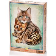 King Of Puzzle Kedi ve Kaplan Yavrusu 500 Parça Puzzle