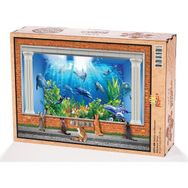 King Of Puzzle Kediler ve Akvaryum 2000 Parça Puzzle