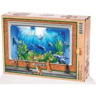 King Of Puzzle Kediler ve Akvaryum 3000 Parça Puzzle