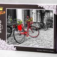 King Of Puzzle Kırmızı Bisiklet 1000 Parça Puzzle