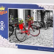 King Of Puzzle Kırmızı Bisiklet 500 Parça Puzzle