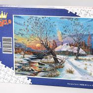 King Of Puzzle Kış ve Köy 500 Parça Puzzle