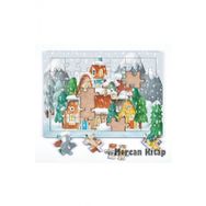 King Of Puzzle Orman Köyü ve Kış 35 Parça Puzzle