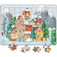 King Of Puzzle Orman Köyü ve Kış 54 Parça Puzzle