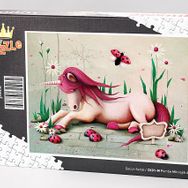 King Of Puzzle Pembe Mitolojik At 1000 Parça Puzzle