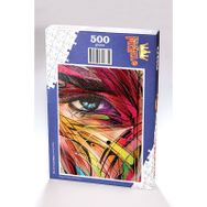 King Of Puzzle Renkli Yüz 500 Parça Puzzle