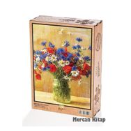 King Of Puzzle Vazoda Çiçekler 2000 Parça Ahşap Puzzle