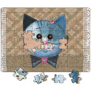 King Of Puzzle Yamalı Kedi 54 Parça Puzzle