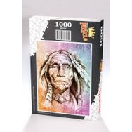 King Of Puzzle Yaşlı Kızılderili 1000 Parça Puzzle
