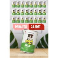 King Sos İçerisinde Et Parçacıklı Dana Etli 24x400 gr Köpek Konservesi