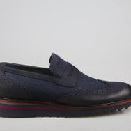 King West 5003-1 Lacivert Nubuk Erkek Günlük Ayakkabı