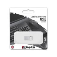 Kingston 64GB DataTraveler Micro DTMC3G2 64GB 200MB/S Metal USB 3.2 Gen 1 USB Flash Bellek