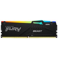 Kingston Fury Beast RGB KF548C38BBA/16 16GB (1x16GB) DDR5 4800MHz CL38 Siyah Gaming Ram Bellek